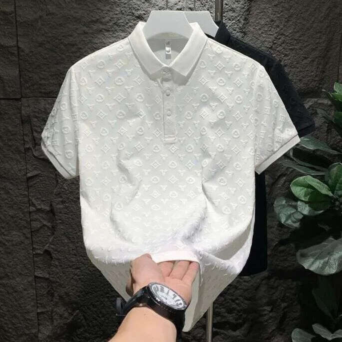 High-End Men's Niche Short-Sleeve Summer New Polo Shirt Fashion Trendy Brand Thin T-Shirt Luanyun
