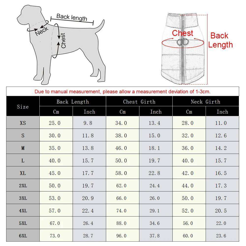 Winter Warm Fleece Dog For Small Large Dogs Cats Waterproof Pet Vest Jacket with D-ring Labrador French Bulldog Clothing
