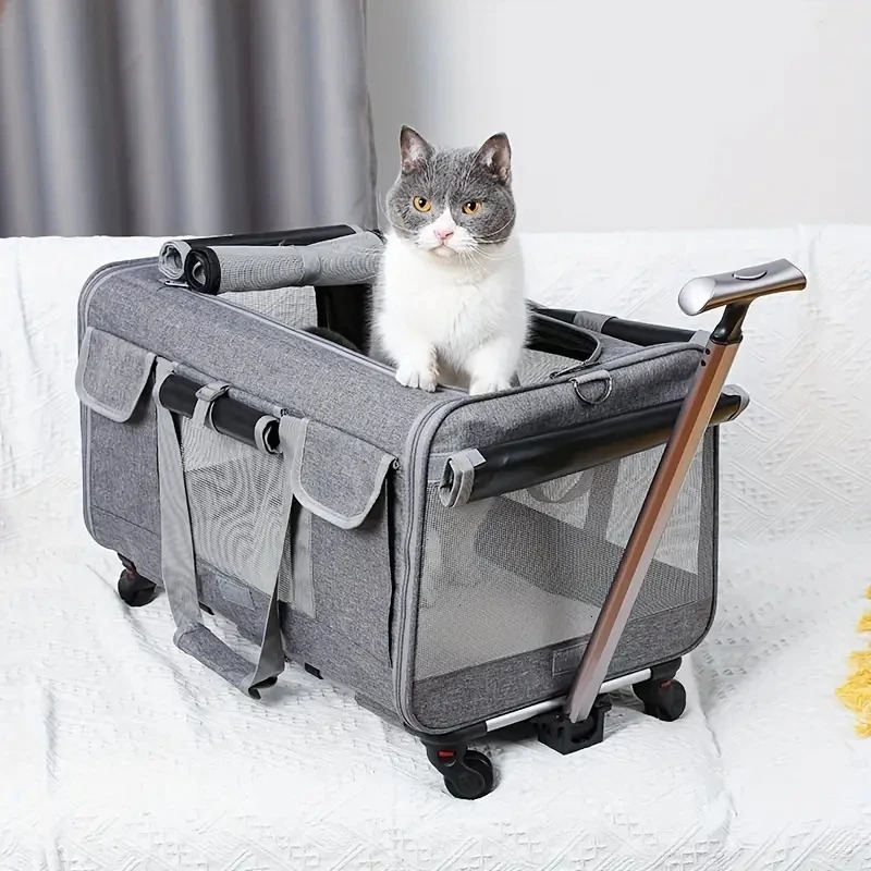 Extra Large Portable Pet Trolley Case Detachable Dog Trolley Case Large Foldable Pet Bag Cat Travel Bag 260316