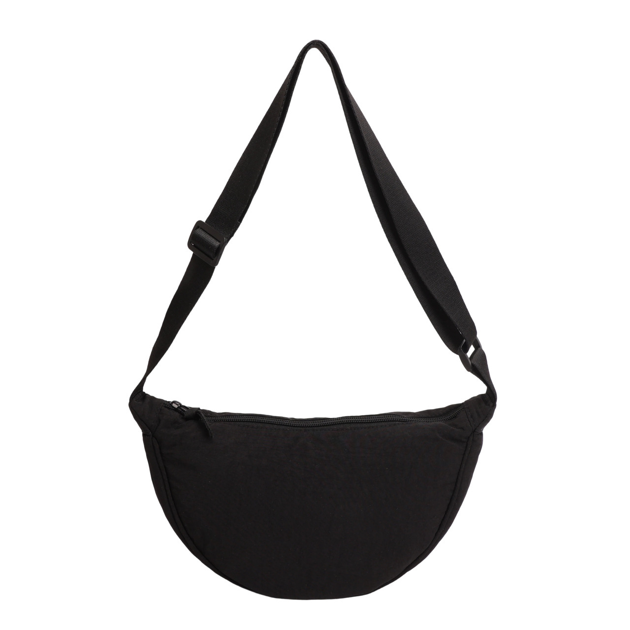 Korean-style dumpling women, lightweight, artistic, casual, sporty crossbody men, simple solid color shoulder bag for students