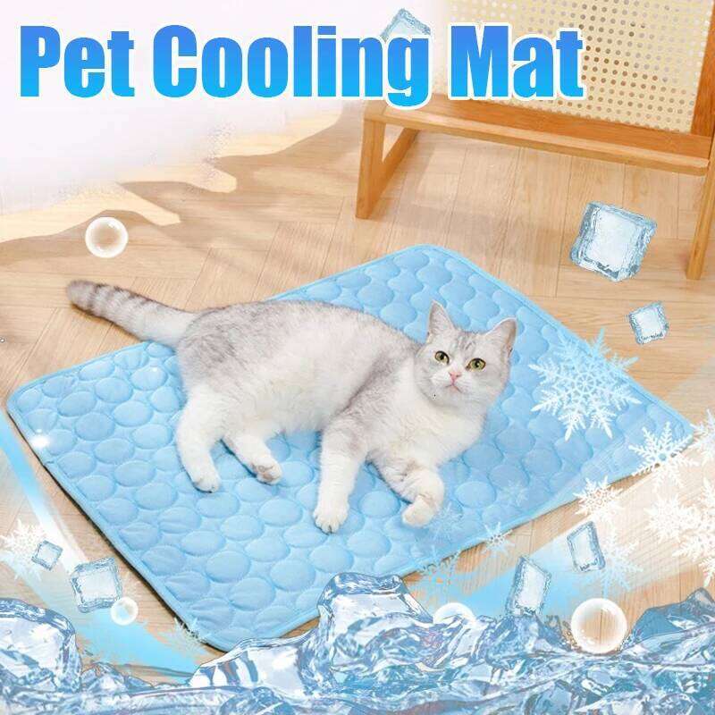 Cooling Pad Mat Dogs Ice Silk Blanket Sofa Breathable Pet Bed Summer Washable For Small Large Dog Cat