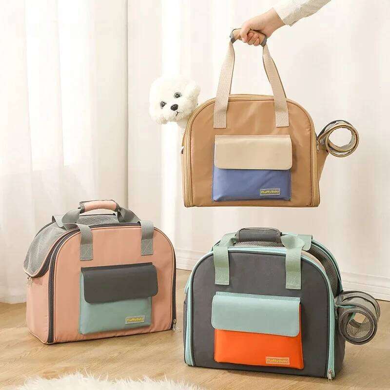 Carrier Multifunctional Pet Cats And Dogs Comfortable Breathable Shoulder Bag Dog Backpack Puppy Handbag Weight4Kg Bamubi