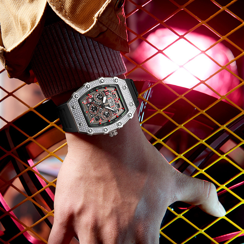 Watches Men Designer Stainless Steel Watch Band Classic Fashion Horloge Moissanite Sports Running Reloj Hombre Homme Montre De Luxe