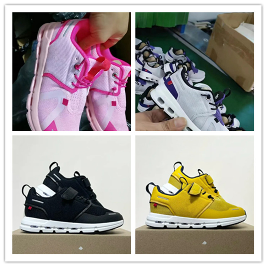 WITH BOX Pink Baby Kid's Shoes monster designer sneakers Athletic outdoor sports trainer Running Children sport Boy Girls Trainers Sneaker Sapatos Toddler shoes