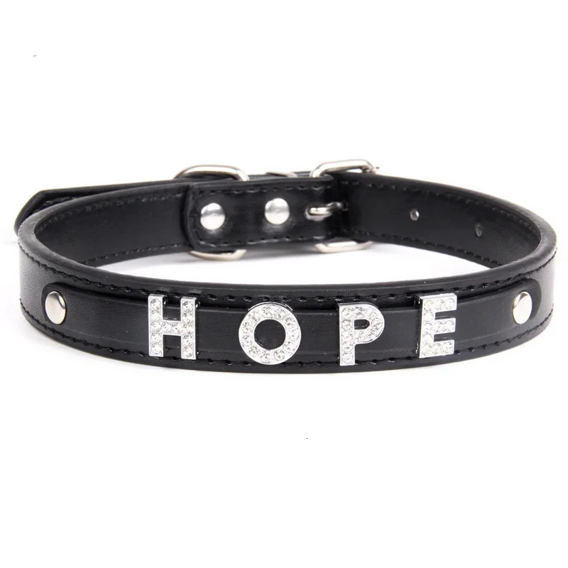 Punk Leather Collar DIY Custom Name Necklace Personalized Letter Angel Queen Choker for Women Men Sexy Cosplay Jewelry Gifts 260327