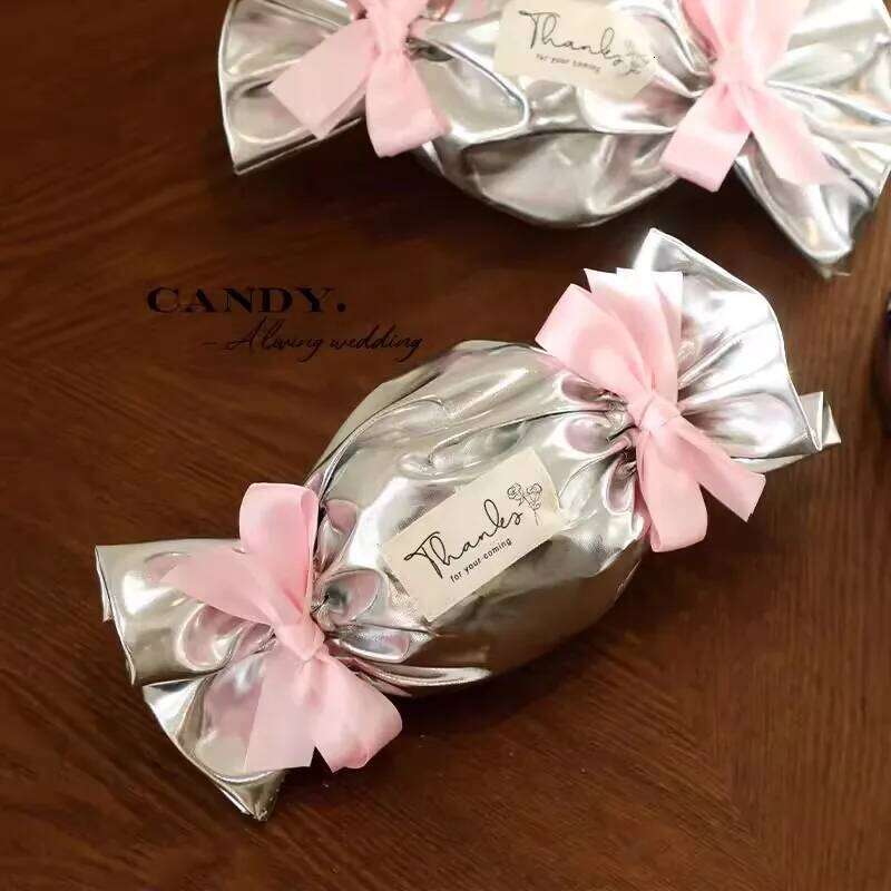 Chinese Embroidery 10/20Pcs Premium Wedding Candy Box Baby Shower Favors Gift Bag Packaging Guest Party Supplies