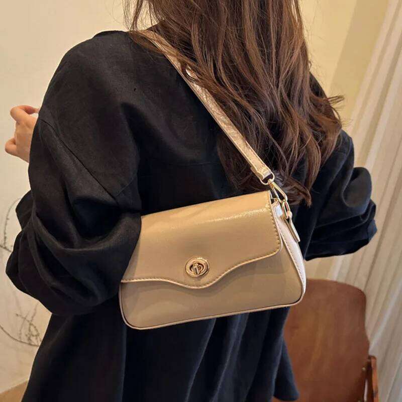 Korean Black Small Square For Women Crossbody Bag Retro Fashion Handbag Adjustable Shoulder Strap XIU LAI SI
