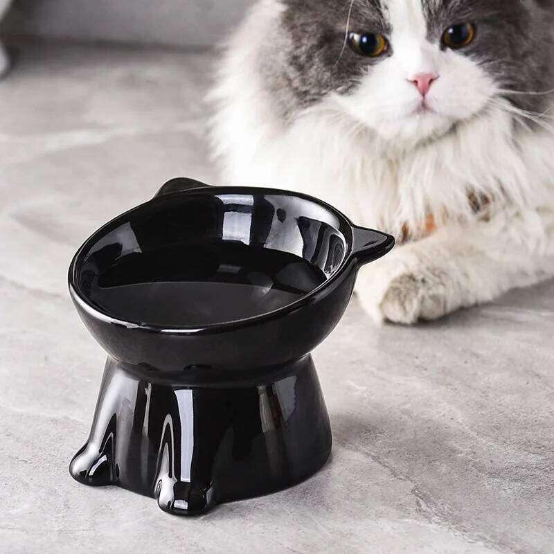 Pet supplies Cat basin Drinking High foot dog food bowl Anti-knock 26W0330