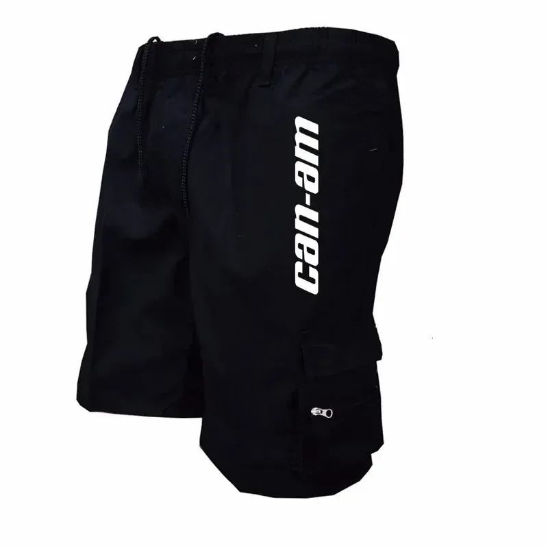Outdoor shorts bike shorts with elastic belts baggy work shorts with multiple pockets quick-drying printed sweatpants 260327