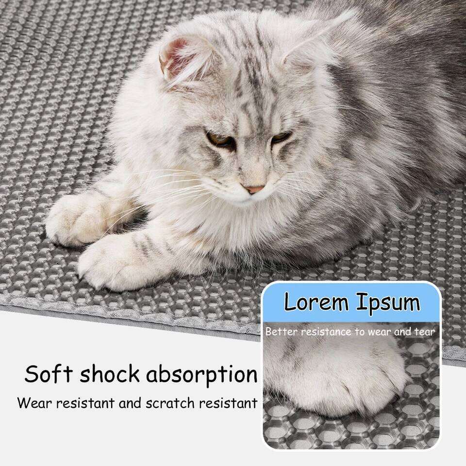 60CMX90CM Waterproof Double Layer Litter Box Toilet Nonslip Sand Cat Washable Mat Pet Clean