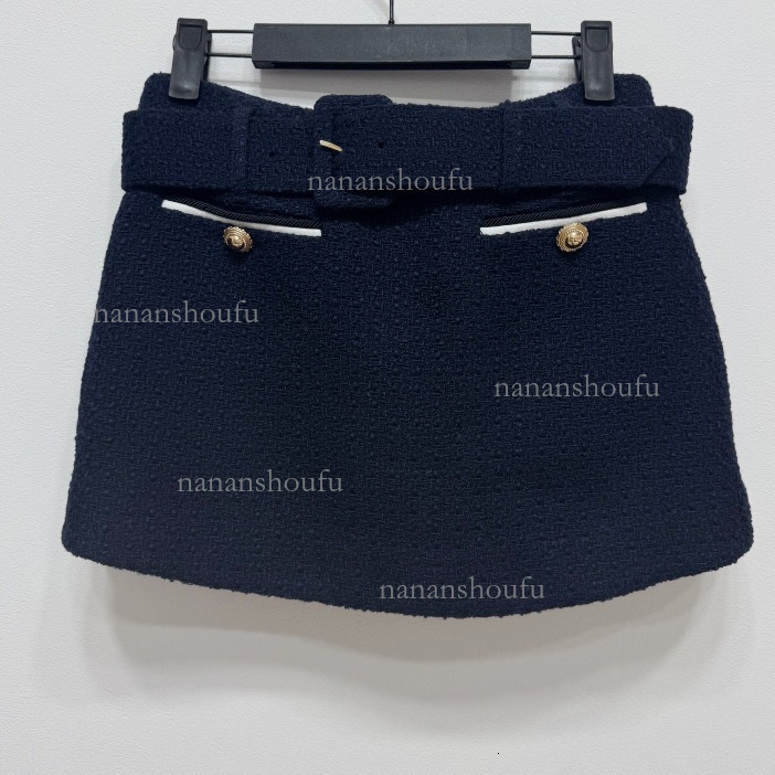 2026 Designer Women's Set Luxury Brand Coarse Felt Coat High Waist Slimming Short Sleeve Small Fragrant Style Short Sleeve Dress Essential For Da