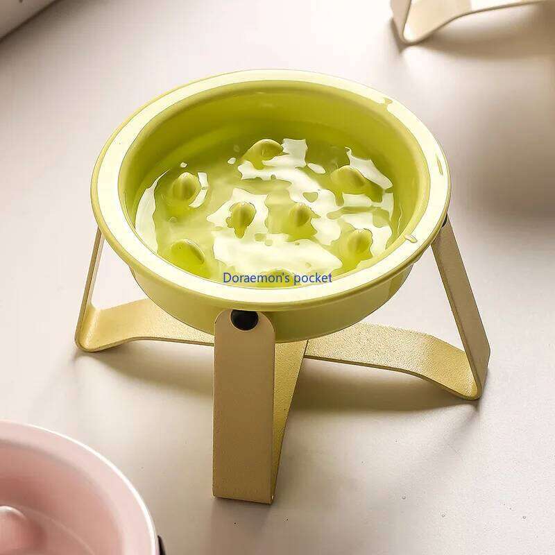 Slow Ceramic dog slow food Cervical spine cat bowl 26W0330