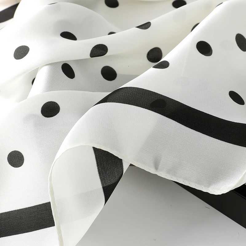Lady Hair Dot Scarf Fem Silk Square Scarves Wraps for Wen Bandana Fashion Foard Shawls Fem Neckerchief Summer X260328