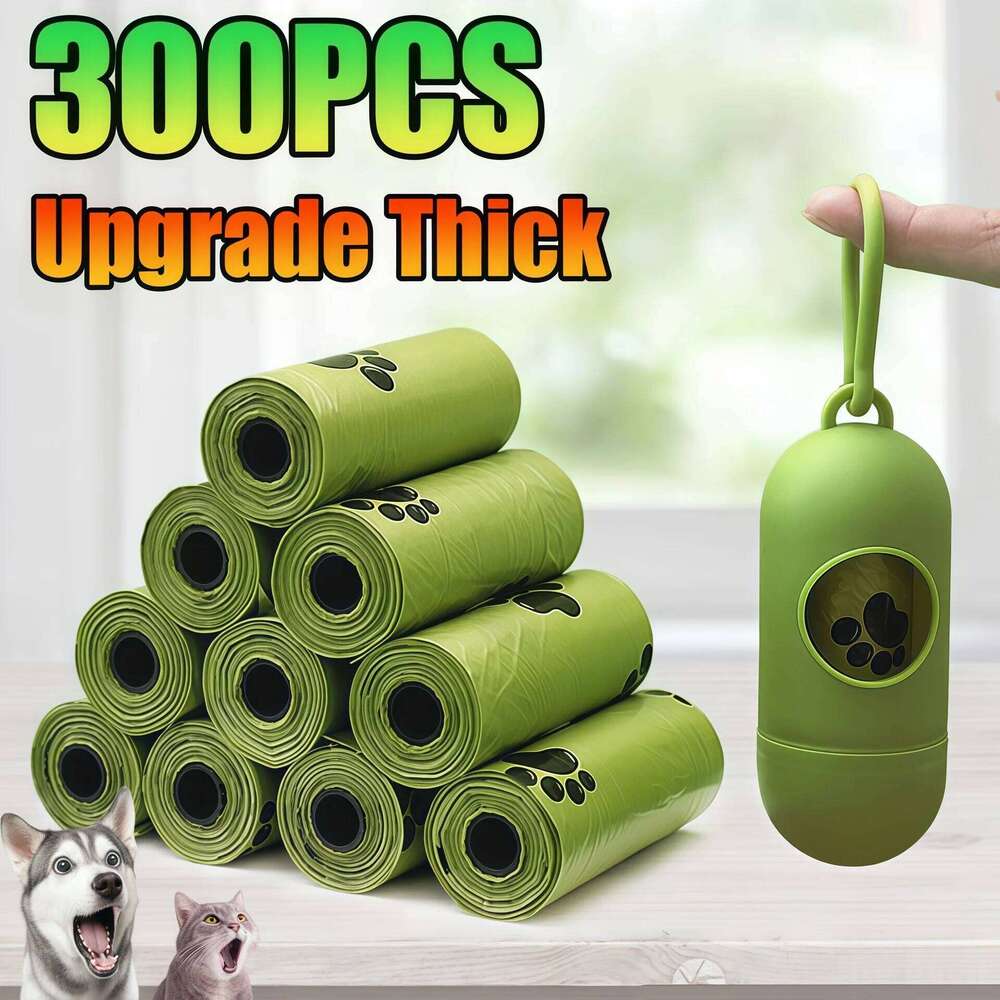 Biodegradable Thick Leak Proof Pet Waste Bag For Outdoor Walking Dog Poop Bags With Dispenser