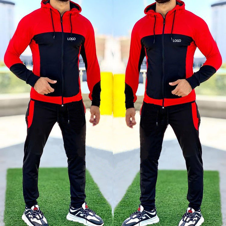 Amazon WISH cross-border e-commerce autumn men's fashion brand hooded sports sweatshirt set, casual and versatile