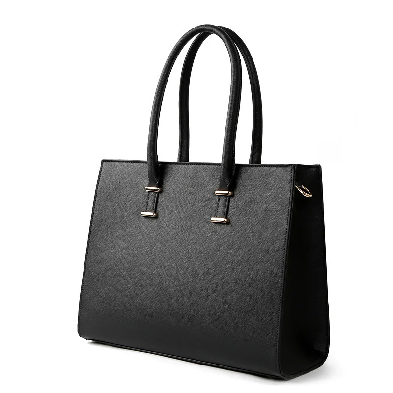 Womens Tote Bag Cross Pattern Laptop Handbag Shoulder Briefcase 260317