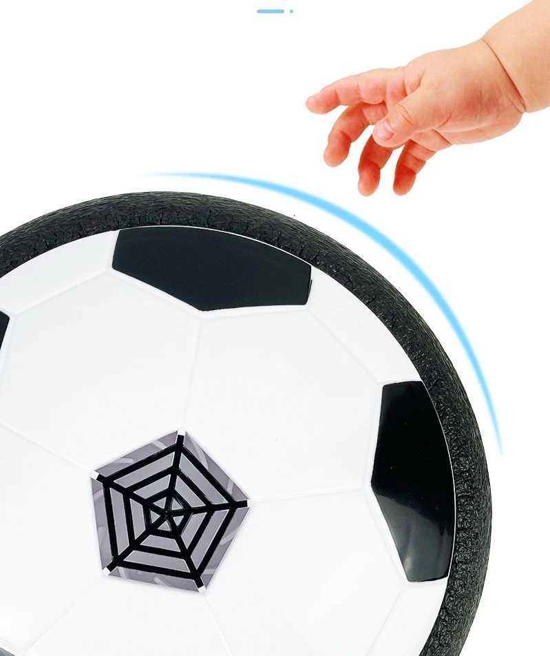 Soccer Kids Toy USB Rechargeable Hover Ball Colored LED Lights for Kid Gifts Gliding Air Cushion Floating Kids Soccer GameT260330
