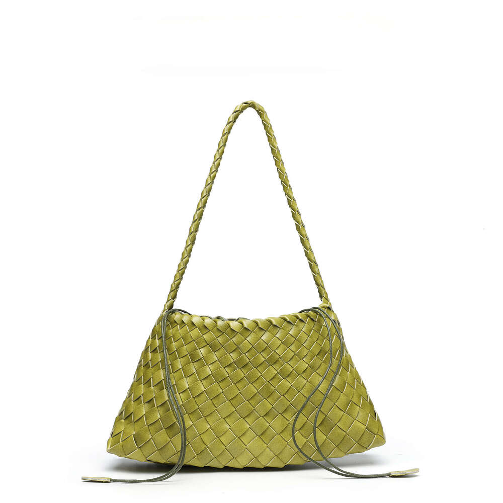 Cross Border Live Hot Selling Hand Woven Fashion Retro Handheld Basket Versatile Underarm Single Shoulder Mother Daughter Bag SENYY