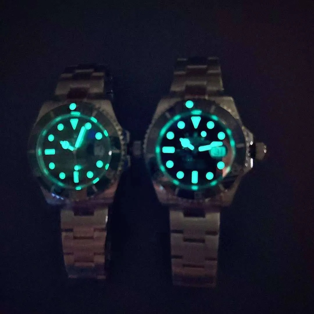U1 Factory ST9 Upgraded Mens Watch Waterproof Automatic Mechanical Movement Sapphire Glass Ceramic Bezel Stainless Glide Lock Clasp Men Watches Male W