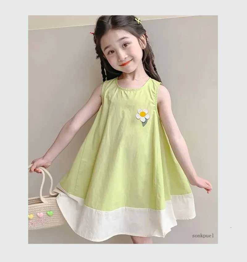 Girls Summer Dress Baby Patchwork Princess Dress Kids Girls Sleeveless Vest Dresses Children ClothingT260330