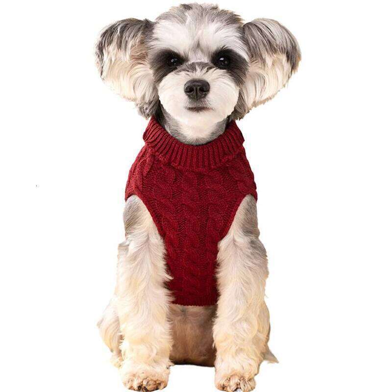 Dog Clothes for Small Medium Dogs Cats Autumn Winter Cozy Fleece Puppy Striped Sweater Bulldog Chihuahua Teddy Pet T-shirt