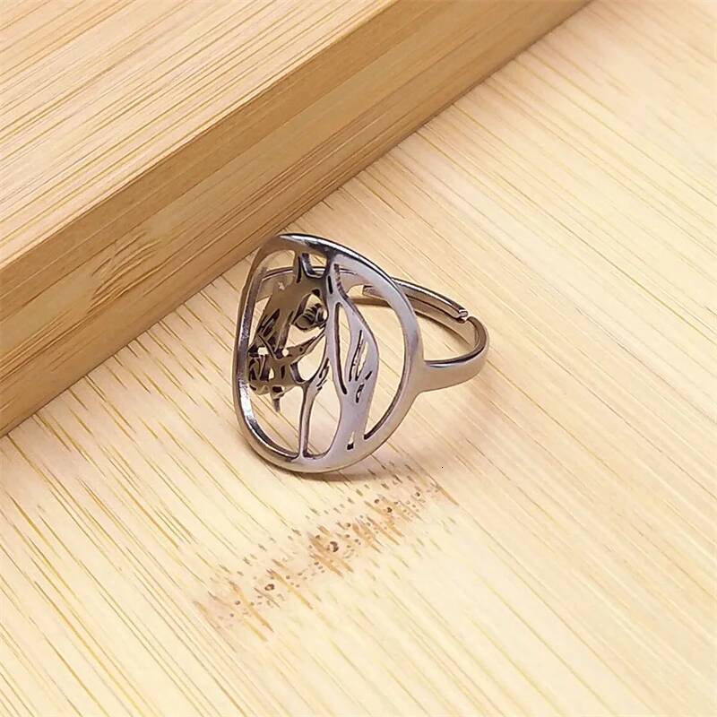 Horse Head Animal Jewelry Unisex Adjustable Size Stainless Steel Fashionable Unisex Style Light Luxury Titanium Steel Accessories
