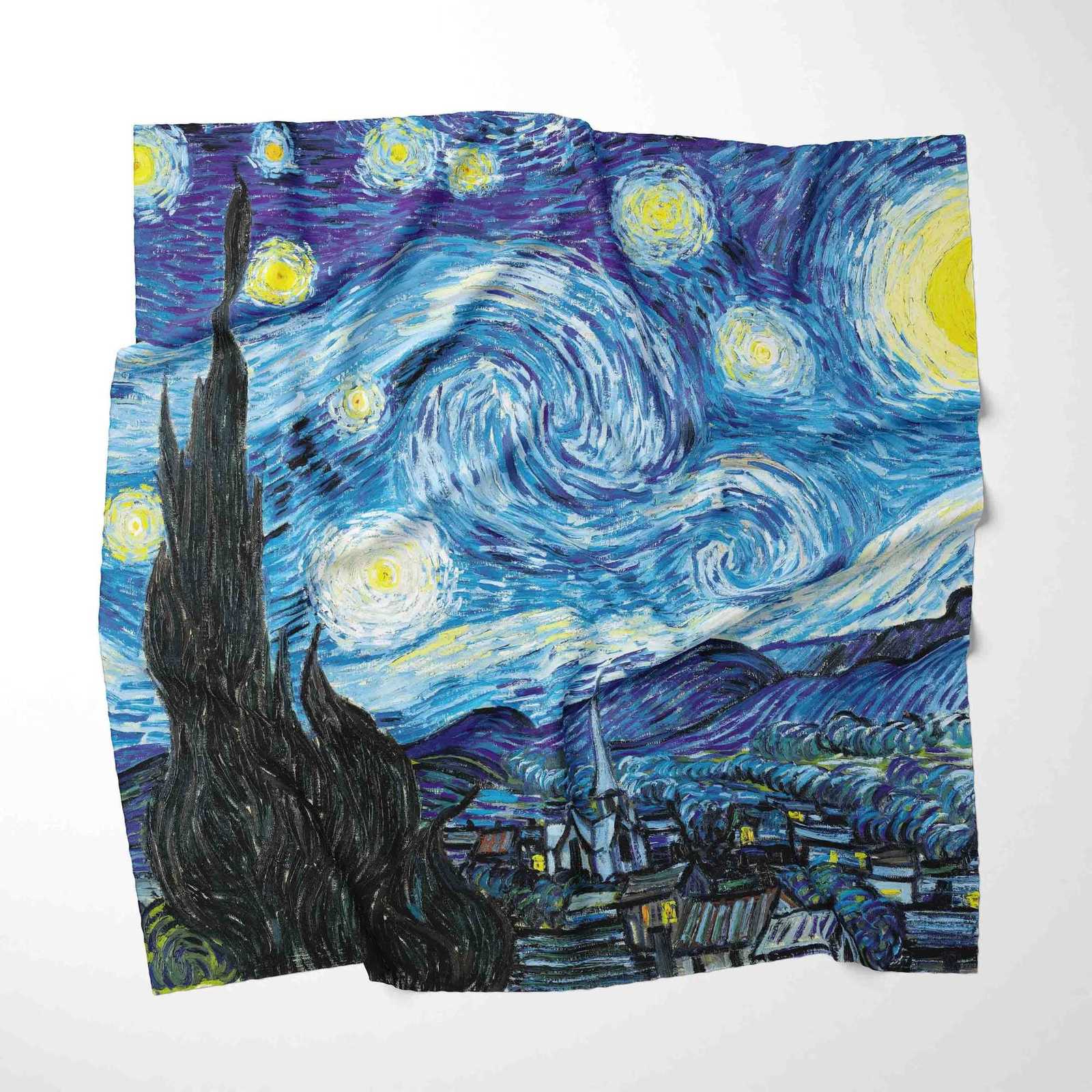 70CM 70CM Van Gogh Oil Printing Design Fashion Kerchief Floral Scarf with Wen Neckerchief Bufandas Fem Foard Shawl Wraps X260328