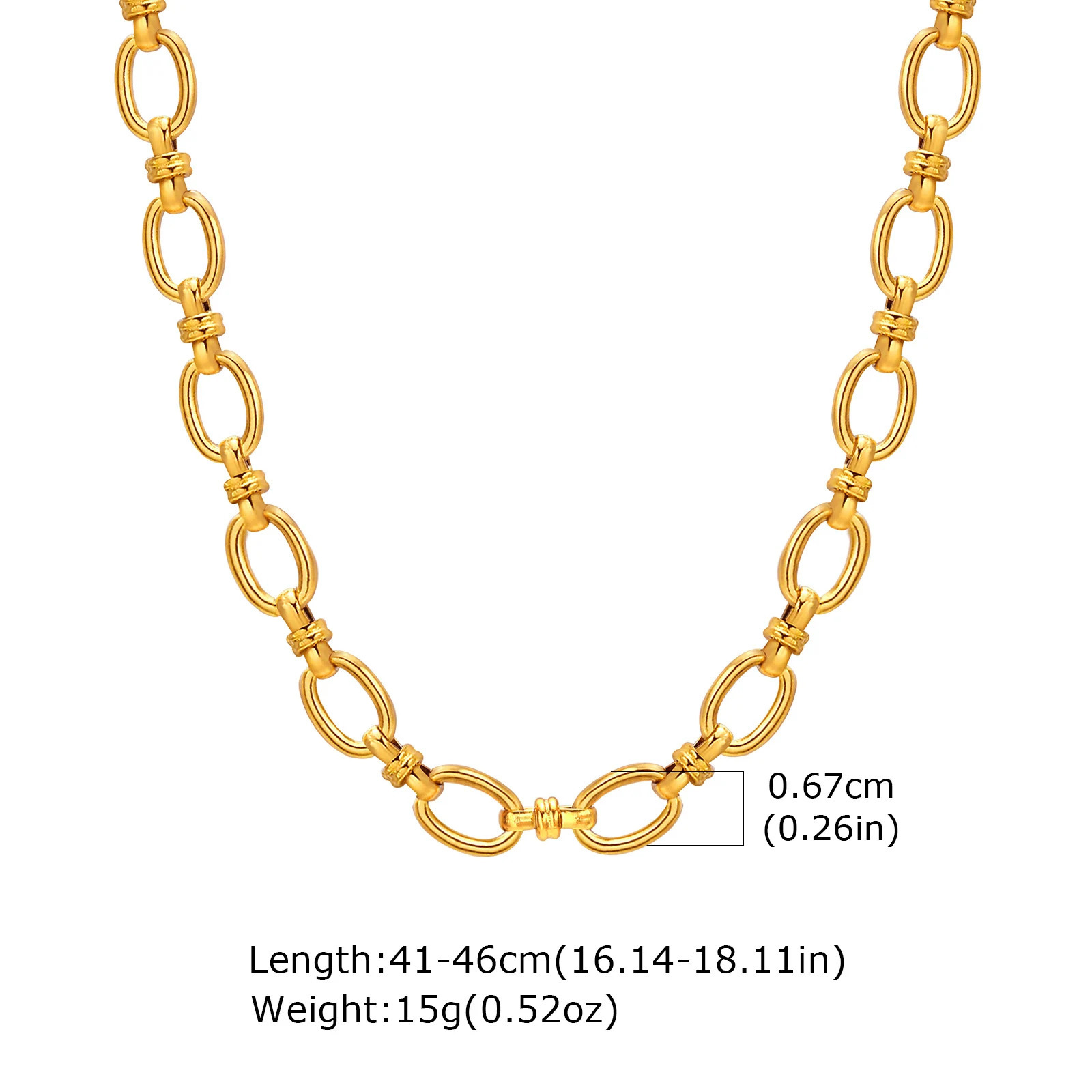 Stainless Steel Jewelry Chain Necklace For Women Retro Street Trend Wedding Birthday Party Mom Girlfriend Valentines Day Gift 260327