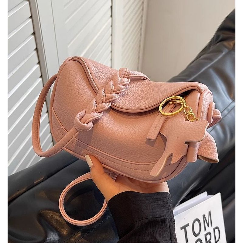 High-Value French for Women 2025 New Single Shoulder Crossbody Popular Niche Versatile Saddle Dumpling Bag