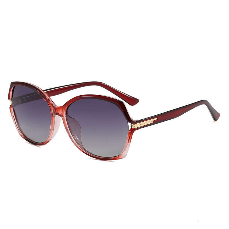 New Women's Large-Frame Polarized Sunglasses, UV Protection Driving Glasses, Fashionable Retro Designer Sunglasses Y2K
