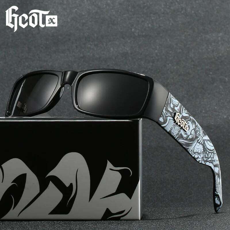 GCOTX Vintage Polarized Sunglasses UV400 Men's Sun Glasses For Men Driving Black Square Oculos Male 9 Colors Model 662 26Y0330