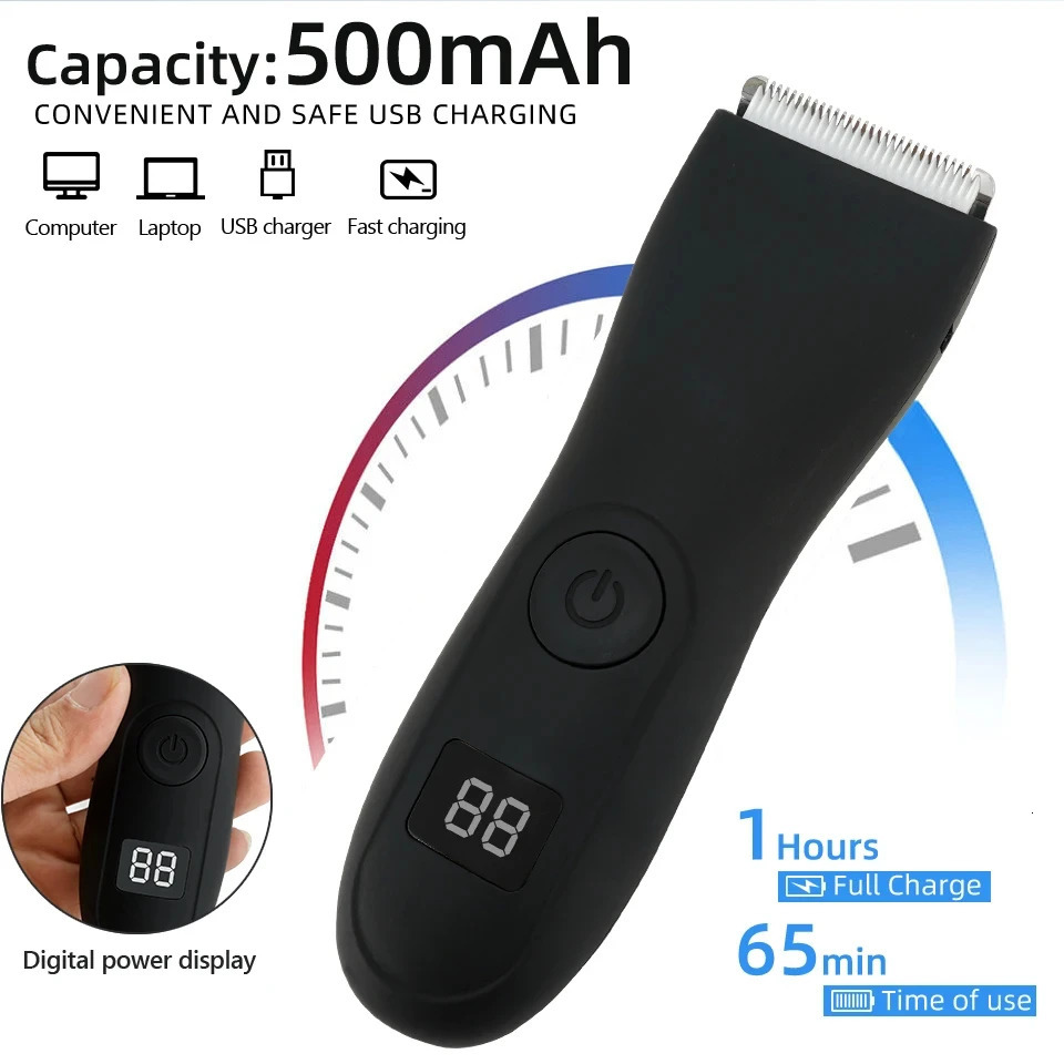 HOMEFISH Mens Body Hair Trimmer for Men Balls Women Lady Shaver Hair Removal Bikini Trimmer Groin Body Shaver 260321