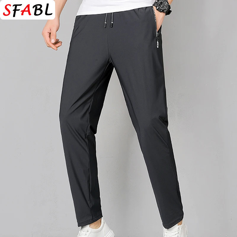 Thin Gym Fitness Sweatpants Men Jogging Running Hiking Camping Sports Trousers Men Fashion Breathable Casual Pants Men Spring 260330