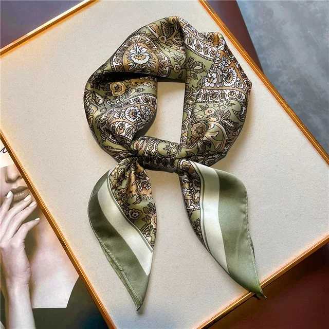 New Silk Scarf Neckerchief Womens Silk Square Scarf Purse Luxury Scarf for Women Silk Headscarf SJ01 Z260330