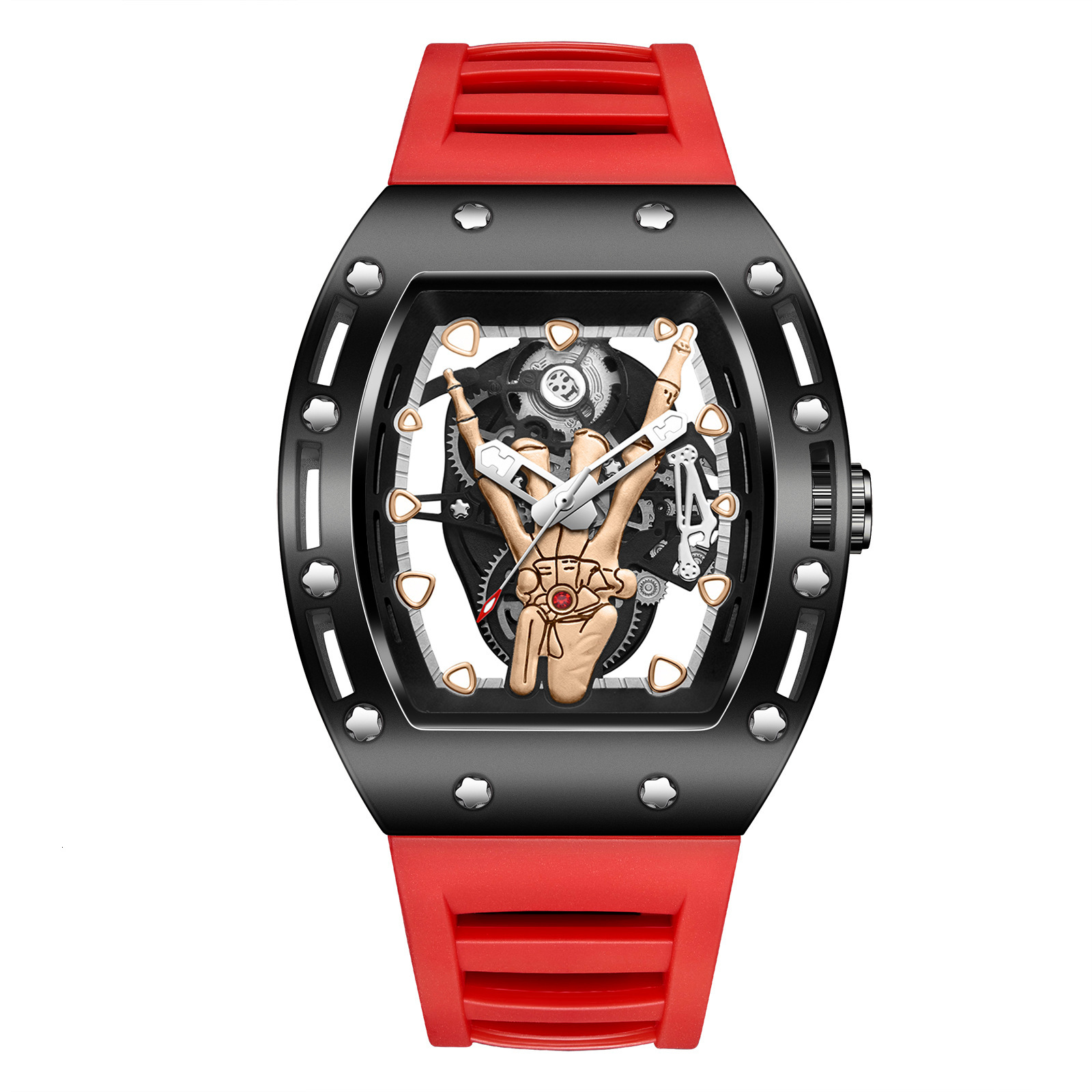Watches Men Designer Modern Waterproof Quartz Stainless Steel Watch Band Casual Shock Horloge Cycling Reloj Hombre Homme Montre De Luxe