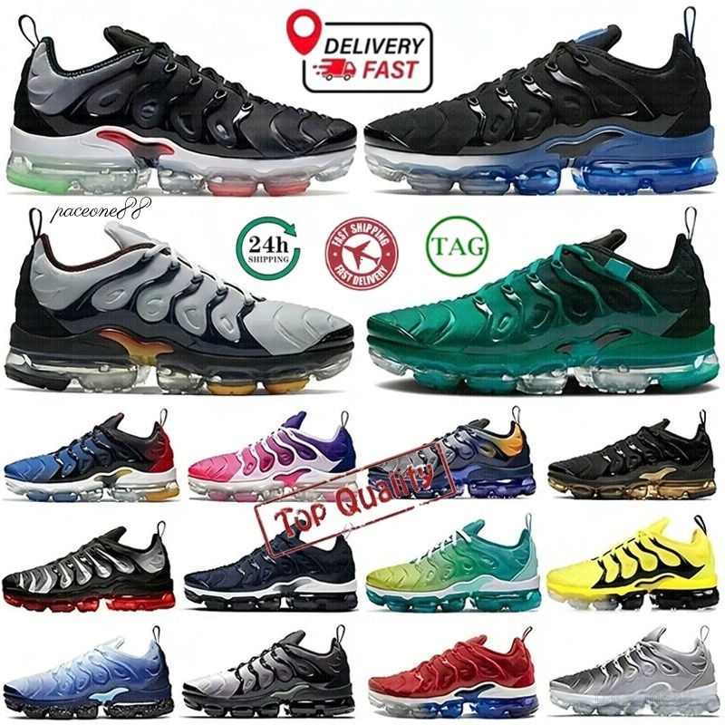 White Platinum Vm Running Shoes Designer Shoes Plus Tns Tnss men women Sneakers Triple Black Tuned Full Length Cushion Trainers Sunset Gradient Neon Purple Sports