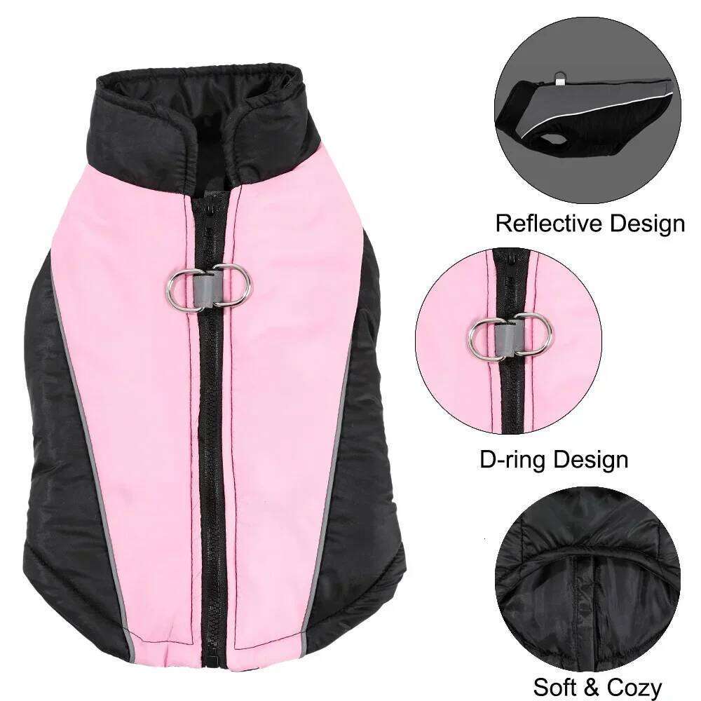 Outdoor Pet Clothes Windproof Camping Dog Coat With Zipper For Small Dogs Cats Reflective Puppy Ultralight Hiking Jackets