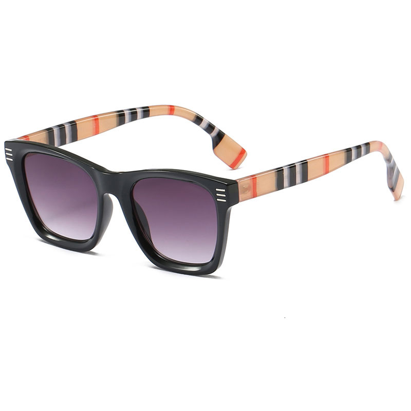 Brand Sunglasses Color Stripe Decorative Men's And Women's Sunglasses Street Style Sunshade Glasses High Quality Outdoor Glasses