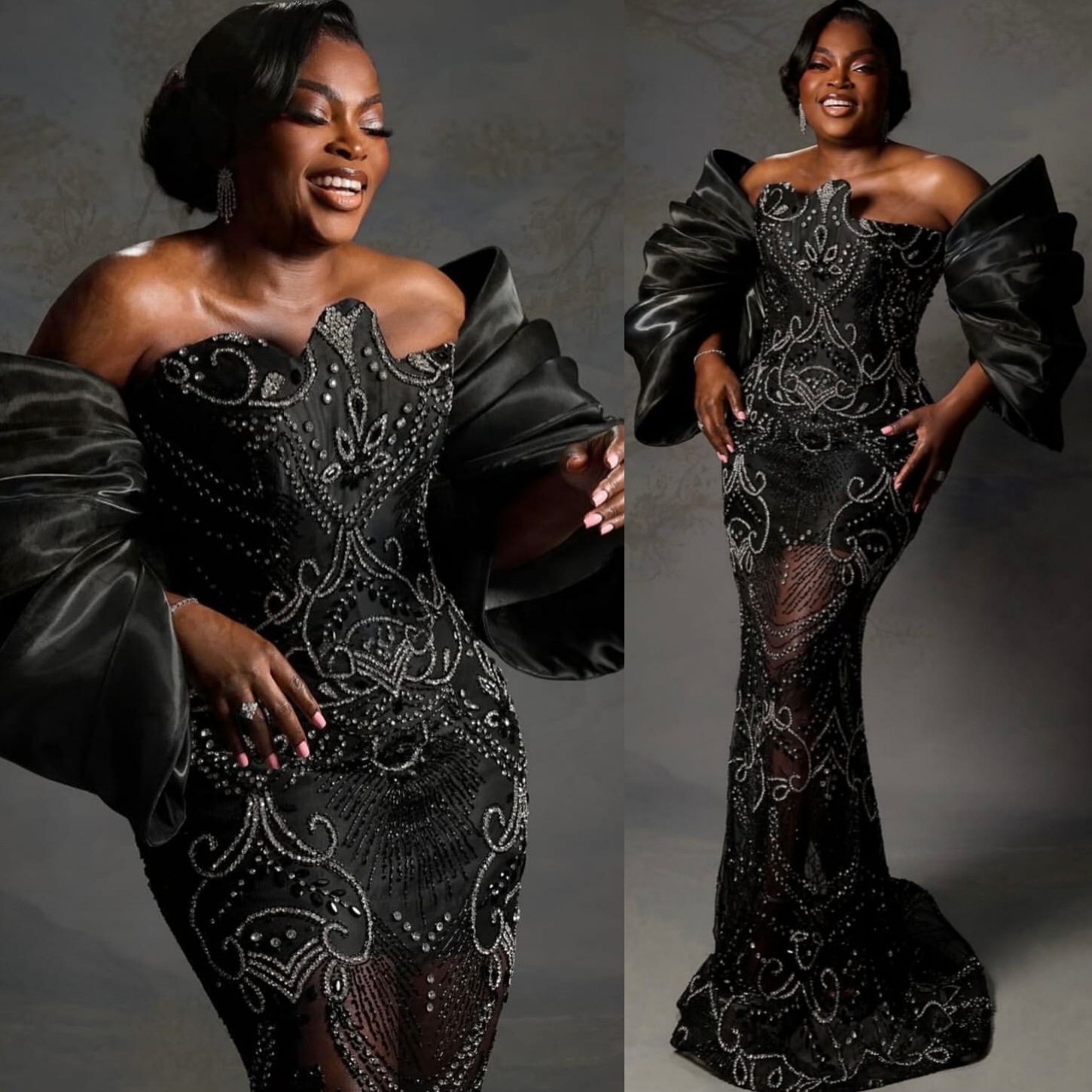 2k26 Black Prom Dress 2026 Mermaid Beaded Crystals Sequined Glitter Evening Dress Sequined Birthday Formal Women Pageant Dinner Party Gowns Dresses ZJ089