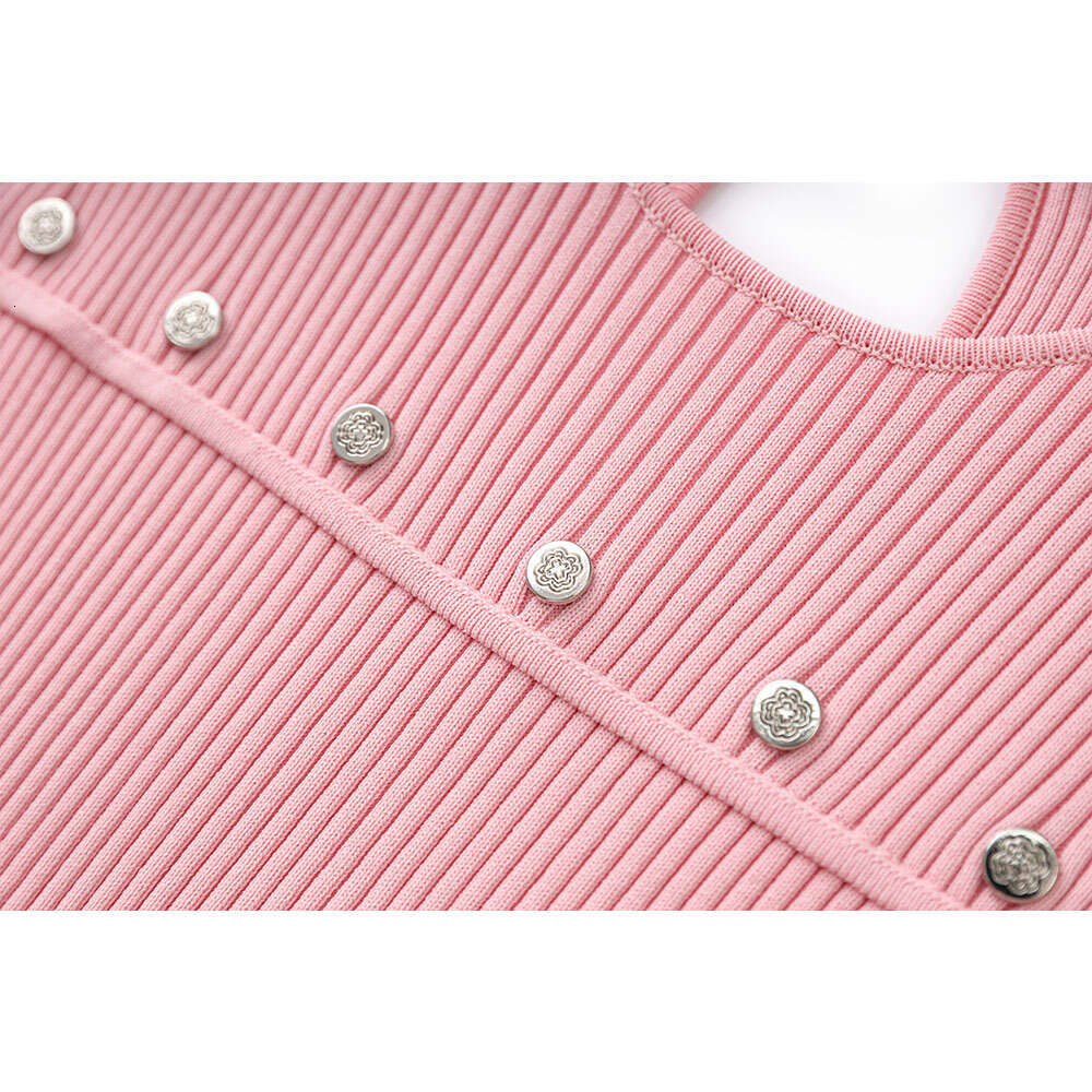 2026 spring/summer designer French A10 niche elegant sweet slim irregular hollow knit dress trend