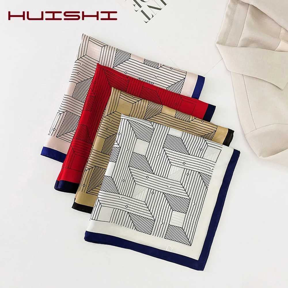 Silk Scarf Wen Luxury Bandana Top Handkerchief For Hair scarf Flower Printed Wens Bag 100 Silk Banda Stole Scarves X260328