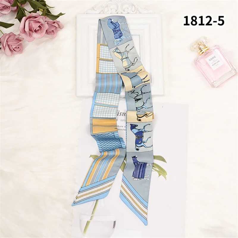 Horse Printing Bag Scarf 2024 New Small Skinny Silk Scarf Wen Luxury Brand Foard Wen Tie Fashion Scarves For Ladies X260328