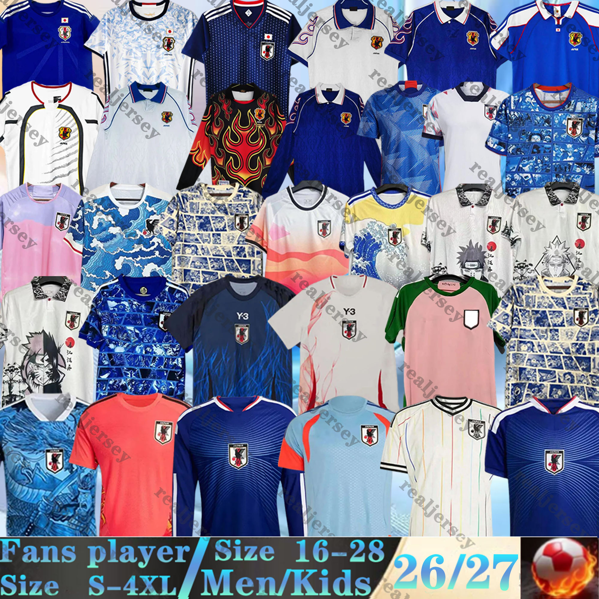 2026 2027 world cup japan Soccer Jerseys DOAN Ueda KUBO 1998 2018 retro MAEDA KAMADA TANAKA Sano ENDO MINAMINO MITOMA DAIZEN TANIGUCHI 26 27 football Shirt Men Kids kit
