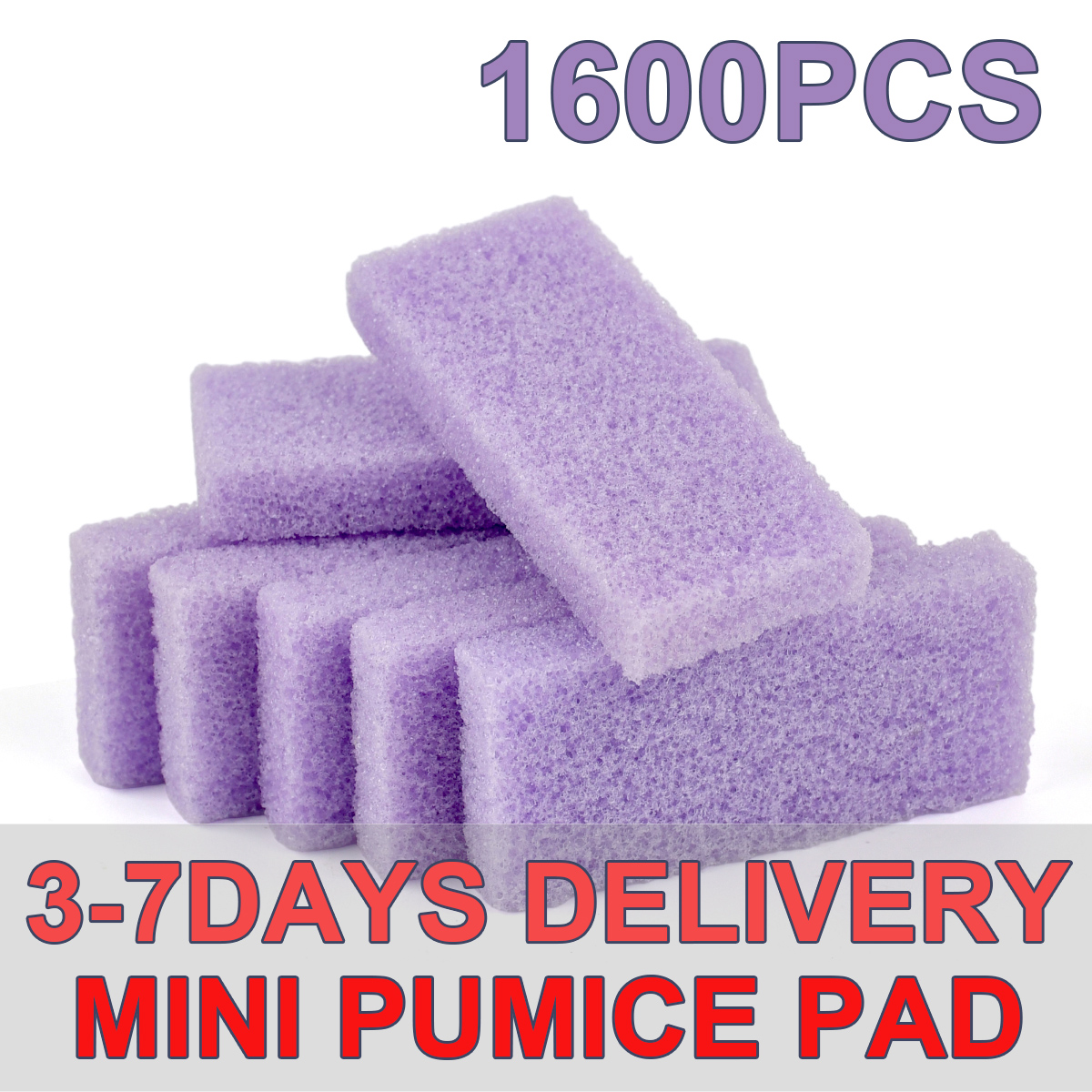 1600Pcs/Case Sponge Pumice Exfoliate Stone Feet Dead Skin Pedicure Tools