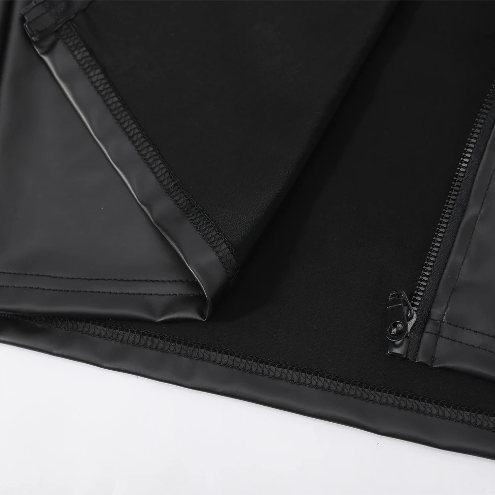 Mens Leather Vest Elastic Fashion PU TShirts Bikers Tank Tops Streetwear 260312