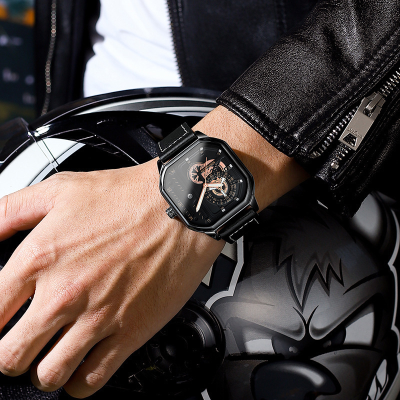 Watches Men Designer Chic Diamond Quartz Fashion Wristwatch Waterproof Cycling Running Reloj Hombre Homme Montre De Luxe