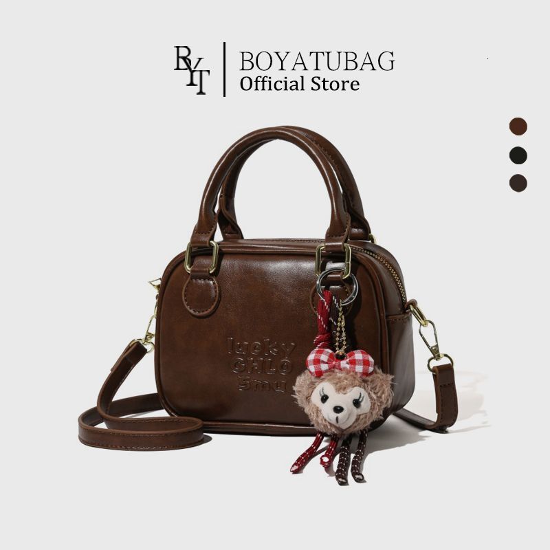 Bowling 2025 New Women's Commuter Pillow Single Shoulder Boston Handbag Crossbody Bag