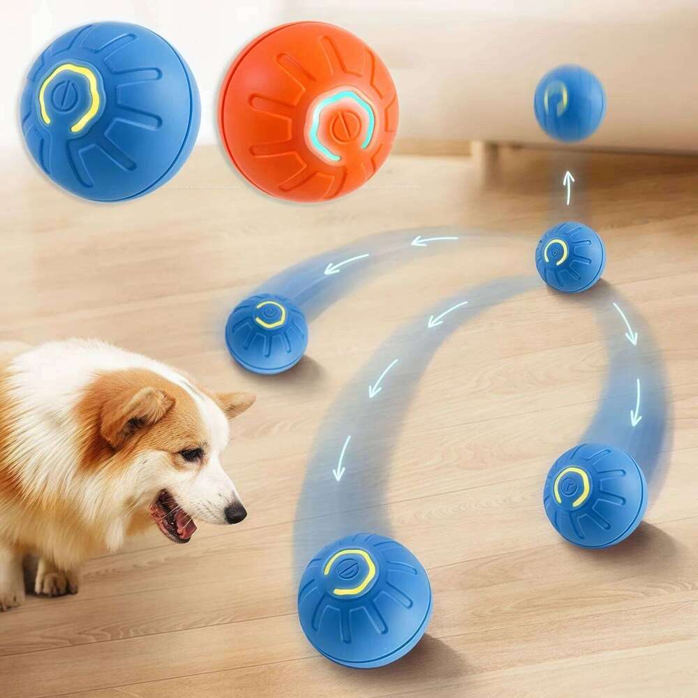 Smart Dog Electronic Interactive Pet USB Automatic Moving Jumping Bouncing Toy Ball Puppy Cat Product