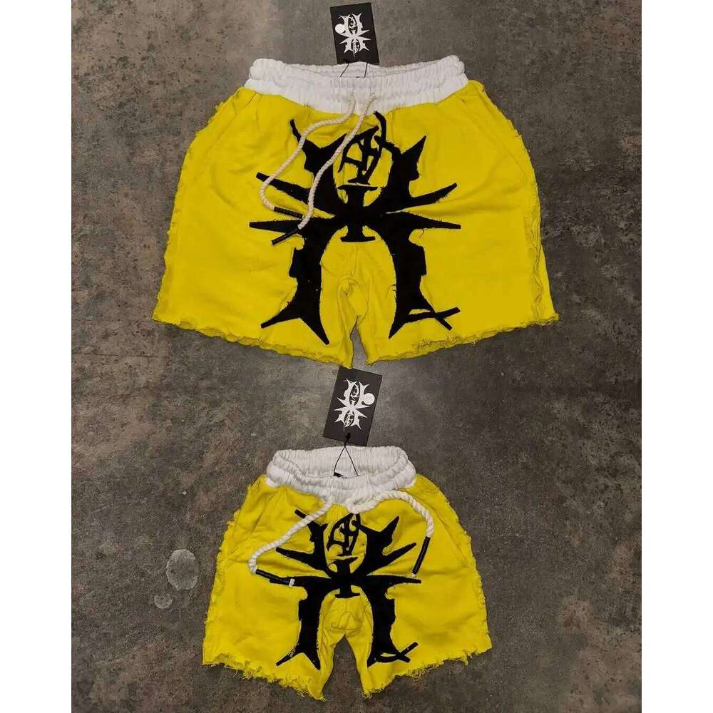 American Fashion Trend Sell Pattern Patch Casual Men Street Y2k New Hip Hop Retro Sports Harajuku Punk Rock Shorts