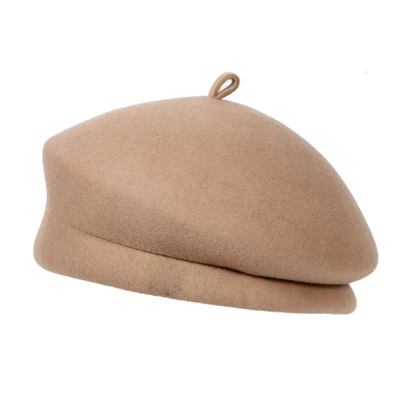 Winter Pillbox Hat Formal Classic Women White Black Khaki Wool Female Beret Felt Hat Warmer Hat Cap Fedora Hat 260324